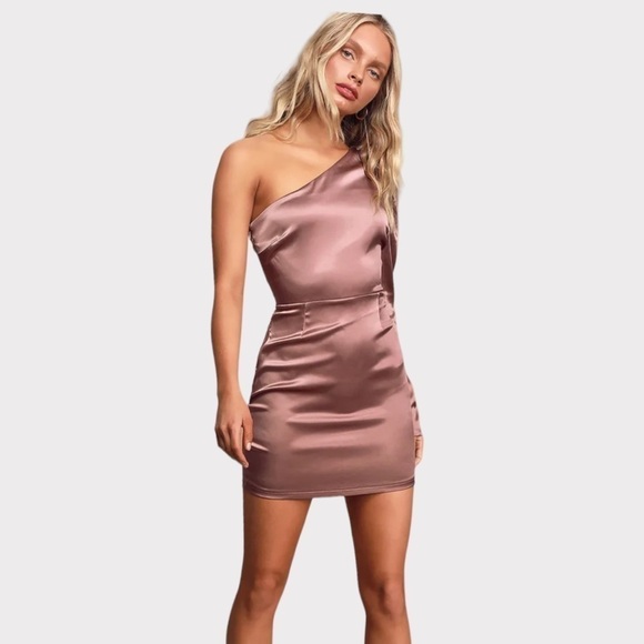 Lulus Indulge Me Satin Dress Size Medium NEW - Picture 1 of 11